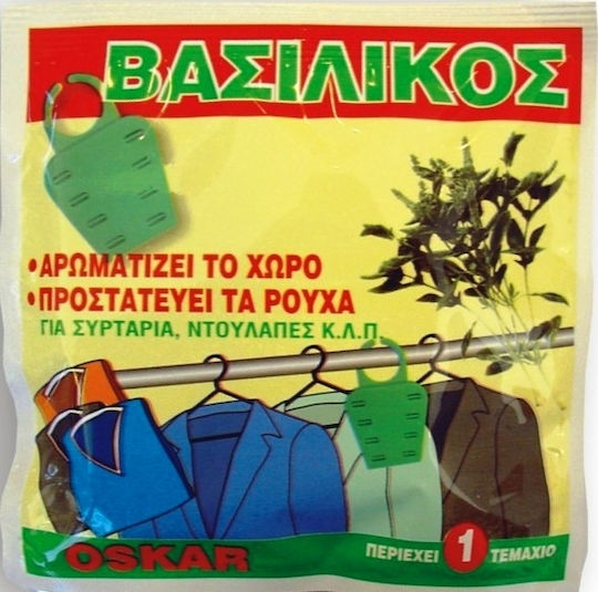 Plic Basil Oskar Garderobe & Sertare – 1 Bucată Parfumate și Protectoare