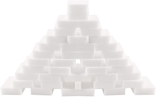 Magic Eraser Schwamm Wand Pool Schuhe Küche Weiß 10 X 7 X 3 Cm Packung 50