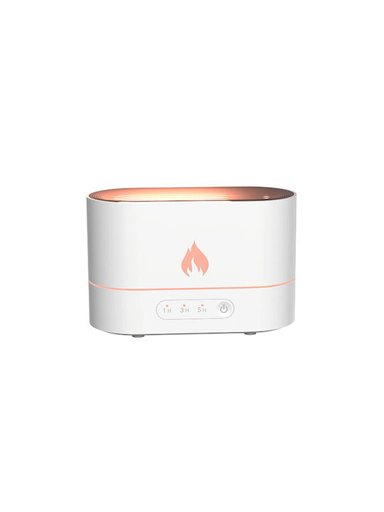 Aromatherapy Device Flame Aroma Diffuser Humidifier White