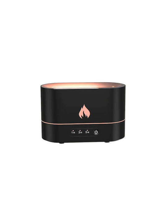Система за Ароматерапия Флам Flame Aroma Diffuser Овлажнител Черен