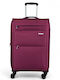 Medium Suitcase 42x23x67 Cm – 2.6 Kg Fabric Forecast W24901-24 Expansion & TSA Lock Burgundy