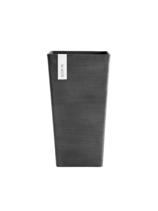 Ecopots Rotterdam Mid High Ghiveci Negru 30x30x56cm.