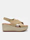 Anatomische Damenplattformen Beige