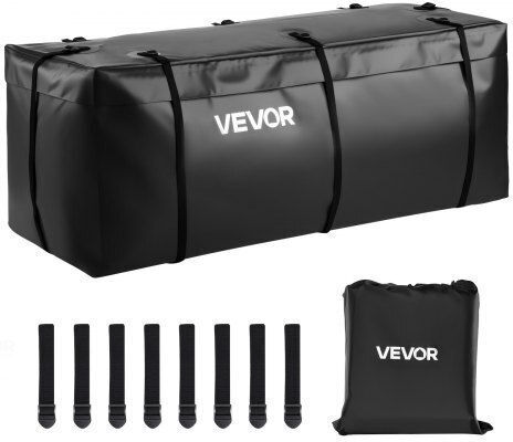 Vevor Hitch Cargo Carrier Bag 59.84 X 23.9 X 24.02 In 20 Cu.ft 8 Straps