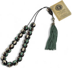 Worry Beads Camel Bone Ivory Silver Tassel