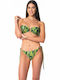 Set Bikini mit Abnehmbarer Verstärkung Brasilien Grün