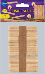 Ξυλάκια Γλωσσοπιέστρα Μικρά Centrum Φυσικά 65x10mm 100τεμ