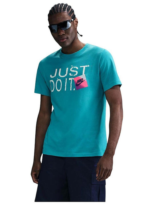 Nike Αθλητικό T-shirt Τιρκουάζ