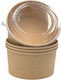Ecocraft Disposable Salad Paper Box Kraft 50pcs