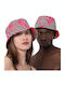 Miami Beach Fabric Women's Bucket Hat Red