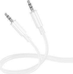 Borofone 3.5mm Jack Cable 3.5mm Male - 3.5mm Male White 1m Bl21