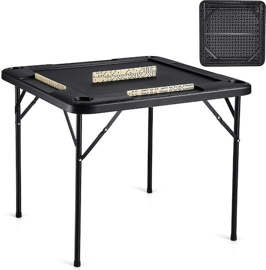 Vevor Table for Camping Foldable 35.4x35.4cm Black