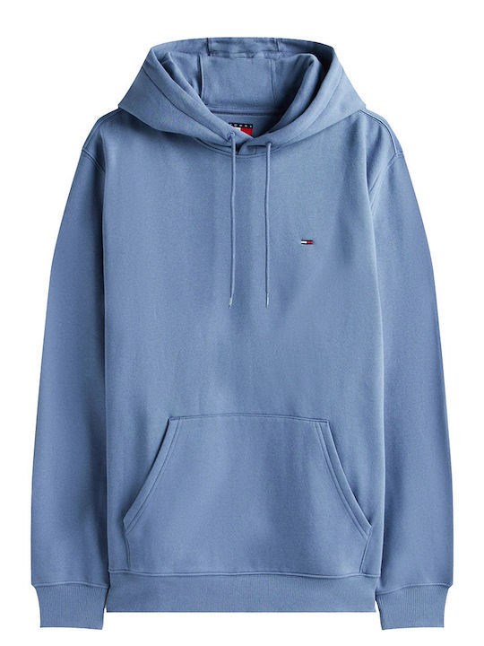Flag Sweatshirt with Hood Light Blue