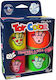 Spielzeugfarben Δακτυλομπογιές Super Washable 2+ Papier Blister 4 Farben 80ml Kids Neon
