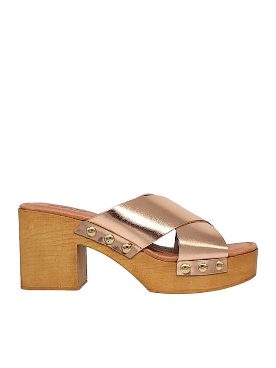 SPK Shoes Mules Χρυσά