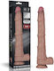 Dual Realistisches Dildo mit Hoden Fleisch