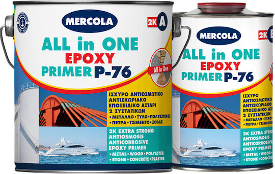 Anti-Rust & Anti-Osmotic Epoxy Primer 2 Components 4kg Mercola All In One Epoxy Primer P-76 7297