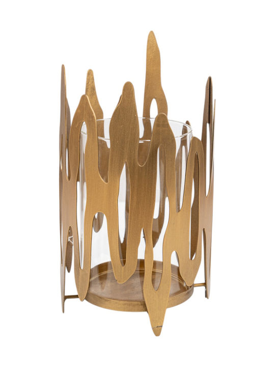 Zen Collection Kerzenhalter Metall in Gold Farb...