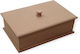 Дървена Кутия Капак Дръжка Mdf 37x24x11.5см
