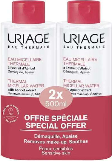 Uriage Thermal Micellar Water Makeup Remover Face 2x500ml