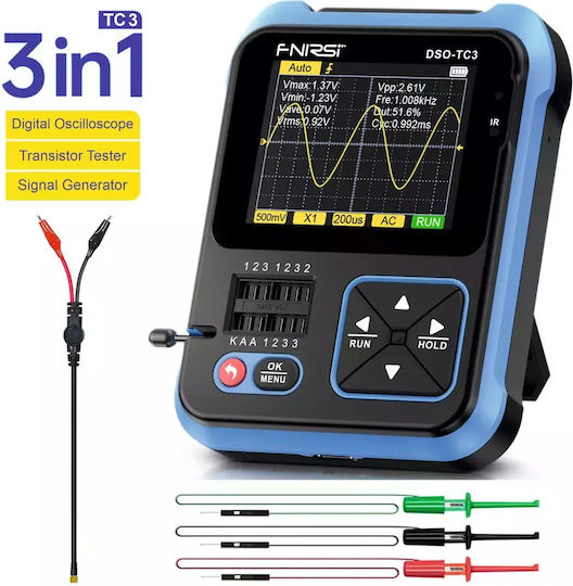 Fnirsi Dso-tc3 Heat Rate Monitor Hand Tool with Channels and 2.4" Screen
