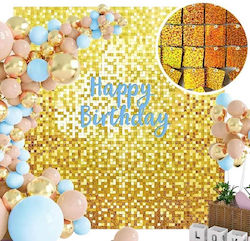 Background Photos Panel Wall Gold Photographic 30x30cm Laser Gold