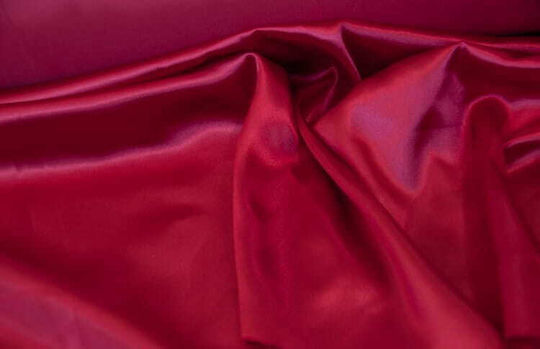 Pościelownia Vorhangstoff Satin,σατεν pro Meter Breite 150cm Red