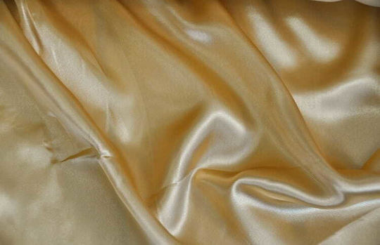 Pościelownia Curtain Fabric Satin by the Meter Width 150cm Gold