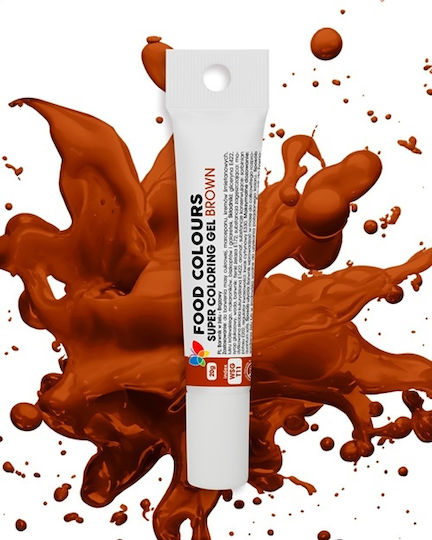 Food Colours Хранителен цвят за сладкарство във форма на гел Кафяв 1бр 20гр Туба