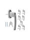 KWmobile Handgriff Fenstergriff Paar Gray