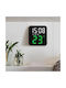 Wall Clock Digital Green 11x10cm