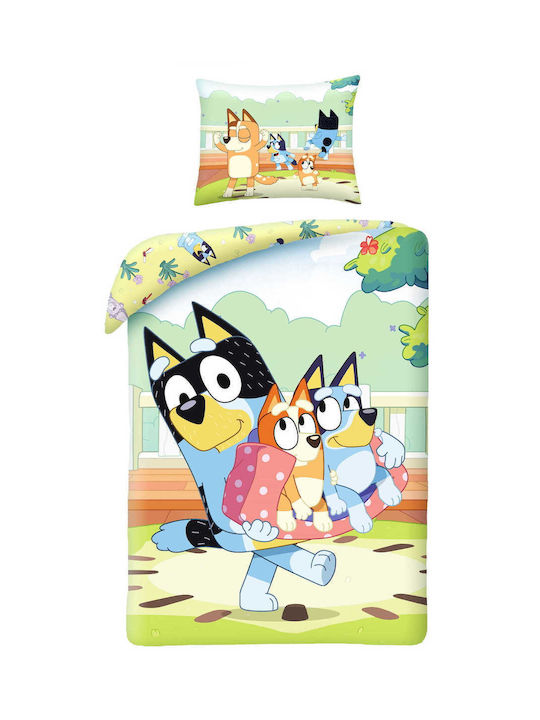 Halantex Kinderbettbezug Einzel Baumwolle Blue 140x200cm