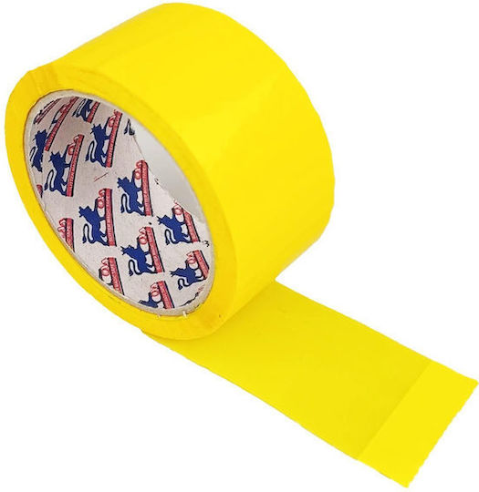 thessPACK Ταινία Συσκευασίας 48mm x 60m σε Κίτρινο Χρώμα