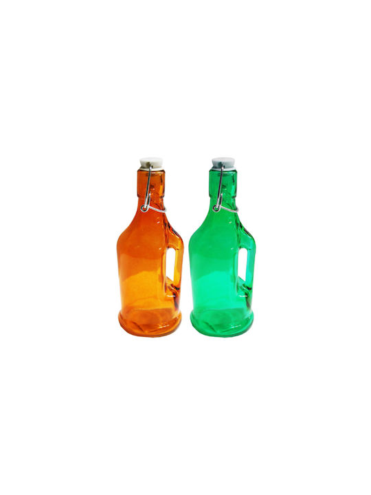 Viosarp Bottle Water Glass with Screw Cap Transparent 350ml