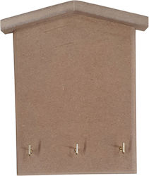 Mdf Σπιτάκι-Κρεμάστρα 20.5x16.5cm Holzhandwerksdekoration Mdf Σπιτάκι-Κρεμάστρα 20.5x16.5cm Holzhandwerksdekoration