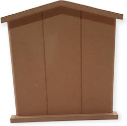 Schlüsselhalter-Haus Mdf 27x26cm Schlüsselhalter-Haus Mdf 27x26cm