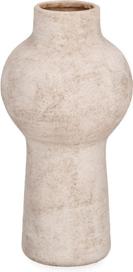 Bizzotto Decorative Vase Hector Beige 13.5x27cm