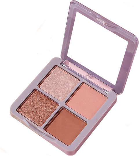 La Meila Mehrfarbige Lidschattenpalette 4 Farben Schimmer & Matt 32g #3