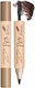 Music Flower 2 1 Augenbrauen-Make-up Stift Bürste 40g 2# Braune