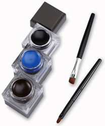 Music Flower Eyeliner Gel & Eyebrow Pomade Set Two Brushes 60g 3#-Blue