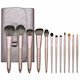 12 Make-up Pinsel Holzgriffe Tasche