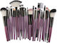 25 Makeup Brushes Various Colors Maange Purple Black