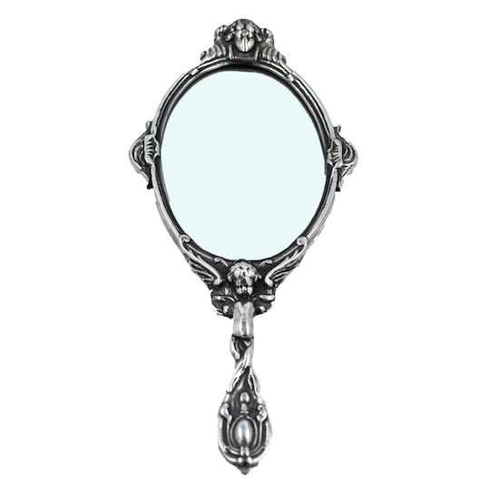 Schminkspiegel Hand Ludwig XV Bronzefarben Silber 13x29cm Royal Art Stl057e Silber Material Bronzefarben Royal Art Collection Stl057e