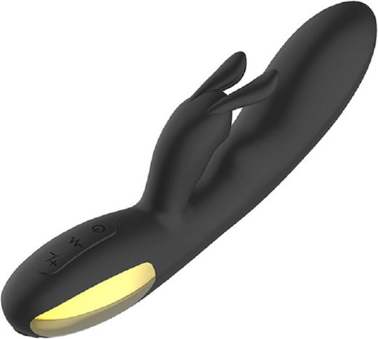 Crazy Iepurele Negru Vibrator 20.4 X 3.8 10 Vibrații Diferite
