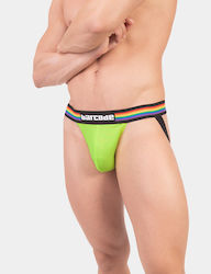 Barcode Berlin Pride Jockstrap Lenjerie Sexy Bărbați Verde Deschis