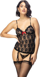 Women's Sexy Lace Bodysuit sl8128a Black
