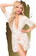 Penthouse Sweet Retreat Sexy Babydoll Weiß