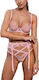Fleurine Sexy Lingerie Set Discreet Lace Underwire Garters String Crisscross Straps