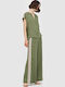 Women's Fabric Trousers Olive