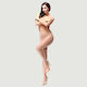 Ciorapi Cu Colanți P201 Shiny Open Crotch Pantyhose Nude Deschis